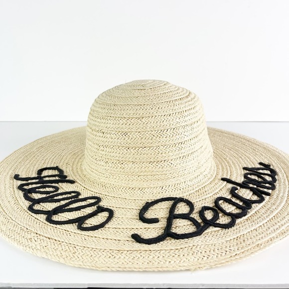 Melrose and Market NWT HELLO BEACHES Floppy Hat OS - Picture 4 of 7